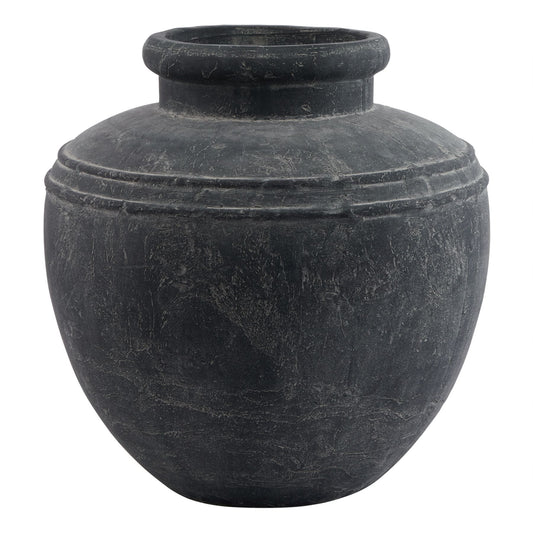 Amalfi Large Grey Water Pot for Rustic Elegance - Darlington's Décor