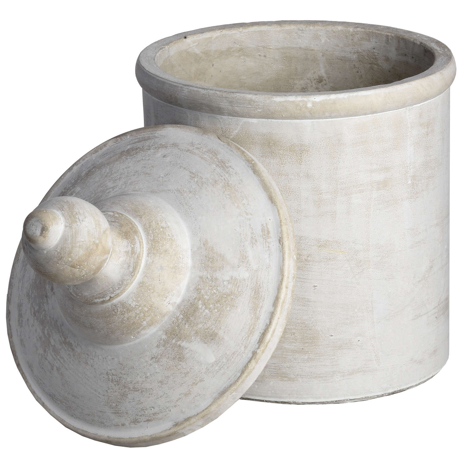 Antique White Cannister for Elegant Storage and Style - Darlington's Décor