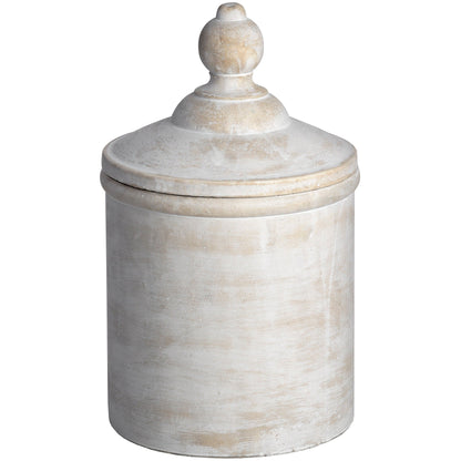 Antique White Cannister for Elegant Storage and Style - Darlington's Décor