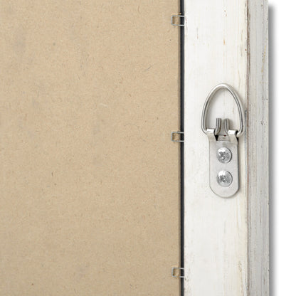 Antique White Frame Narrow Wall Mirror for Elegant Spaces - Darlington's Décor