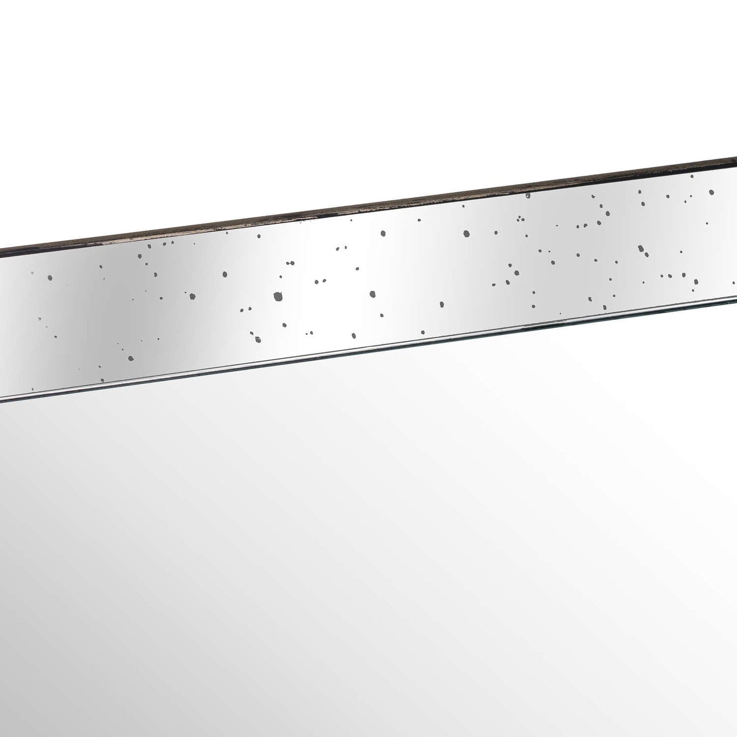 Astor Distressed Large Mirrored Tray With Wooden Detailing - Darlington's Décor