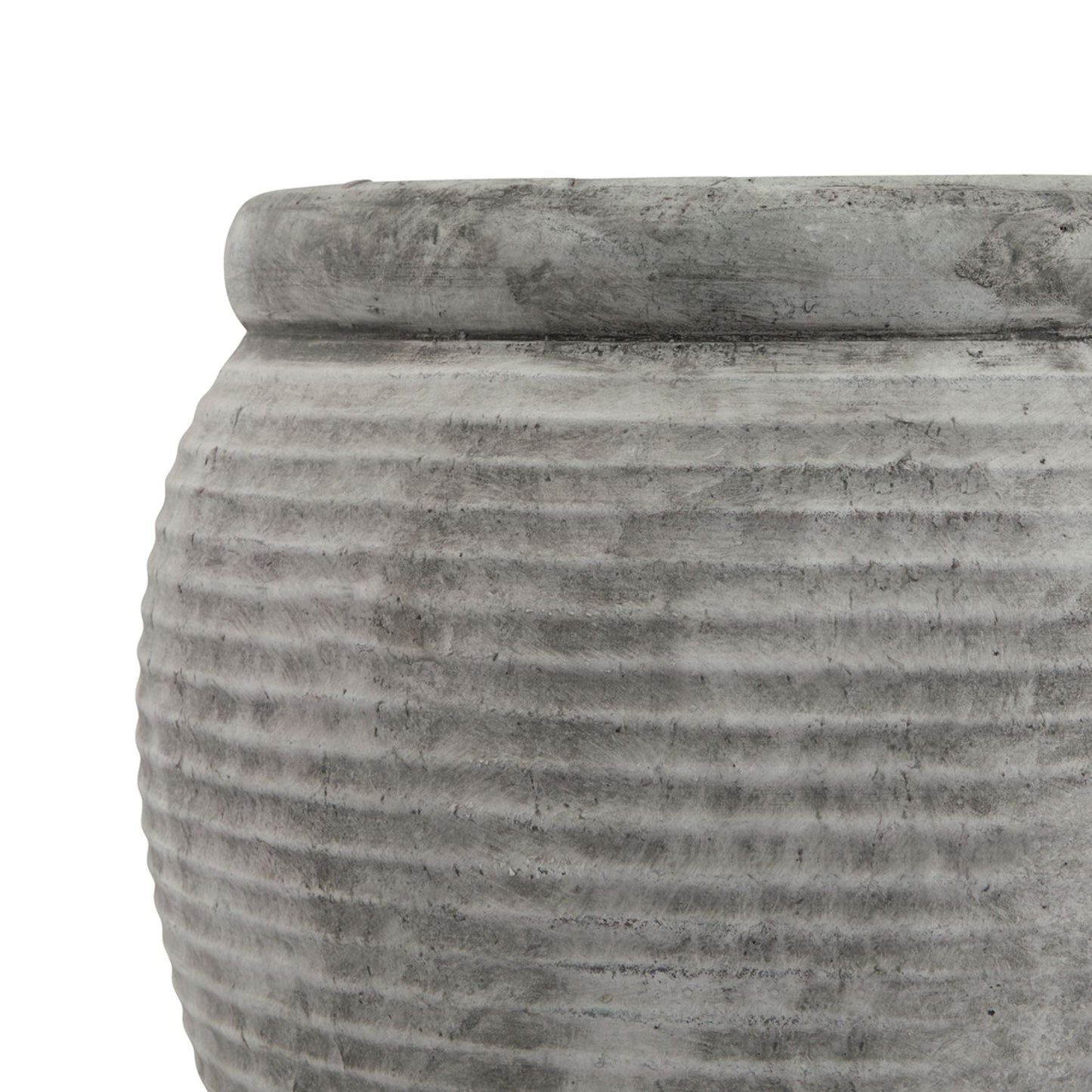 Athena Rimmed Large Plant Pot for Elegant Decor - Darlington's Décor