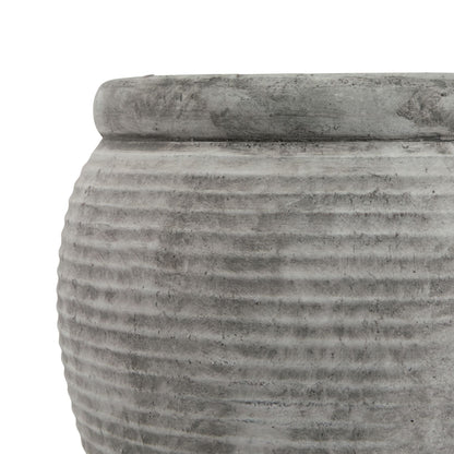 Athena Rimmed Large Plant Pot for Elegant Decor - Darlington's Décor