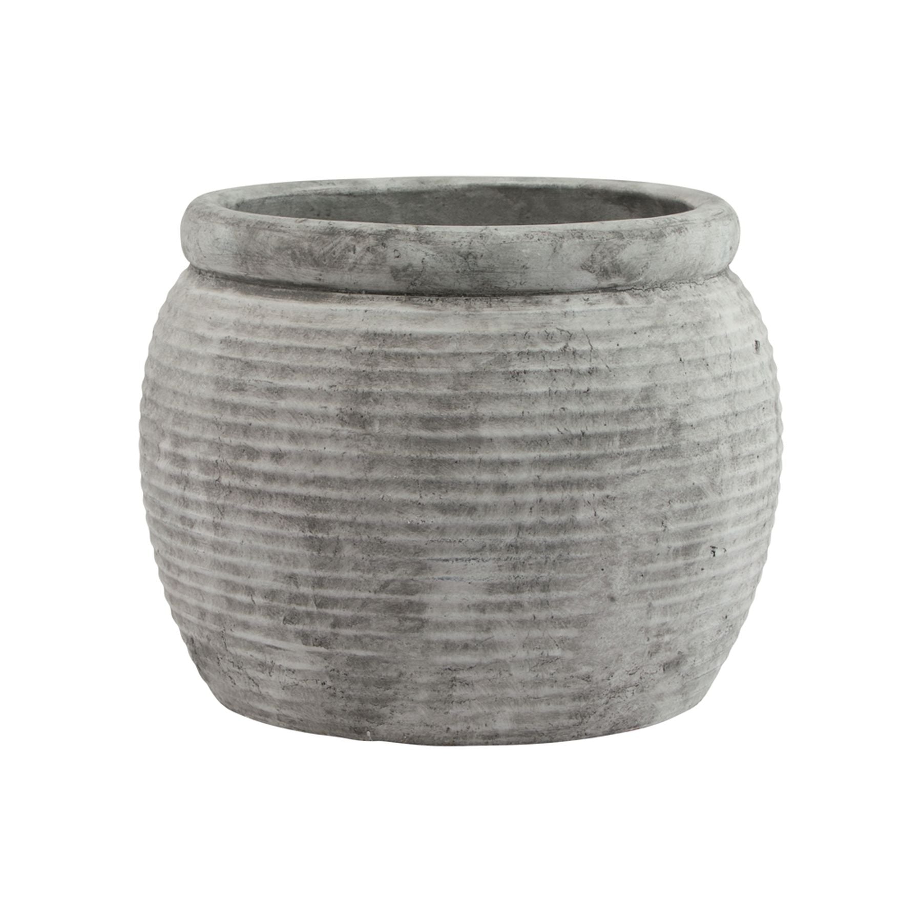 Athena Rimmed Large Plant Pot for Elegant Decor - Darlington's Décor