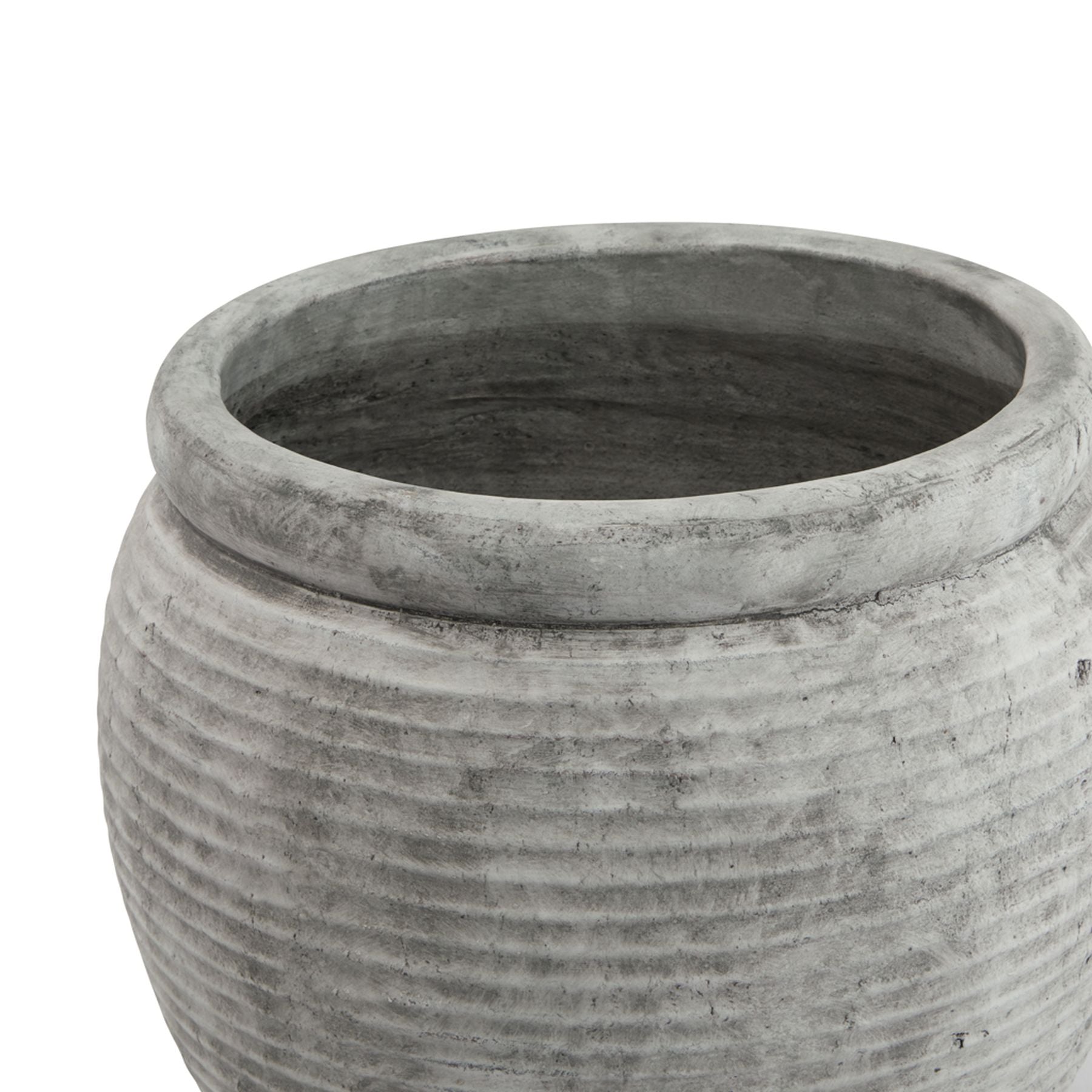 Athena Rimmed Large Plant Pot for Elegant Decor - Darlington's Décor