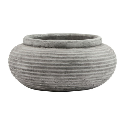 Athena Round Ribbed Planter for Stylish Botanicals - Darlington's Décor