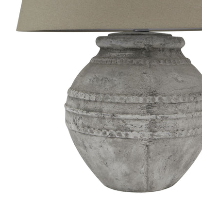 Athena Stone Regola Lamp - Unique Rustic Table Lighting - Darlington's Décor