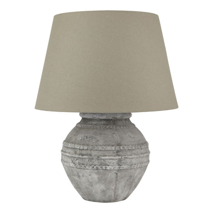 Athena Stone Regola Lamp - Unique Rustic Table Lighting - Darlington's Décor