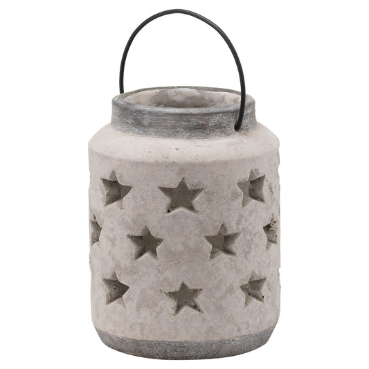 Bloomville Large Stone Star Lantern for Elegant Décor - Darlington's Décor