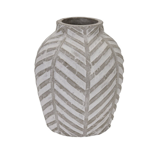 Bloomville Stone Vase: Timeless Geometric Elegance - Darlington's Décor