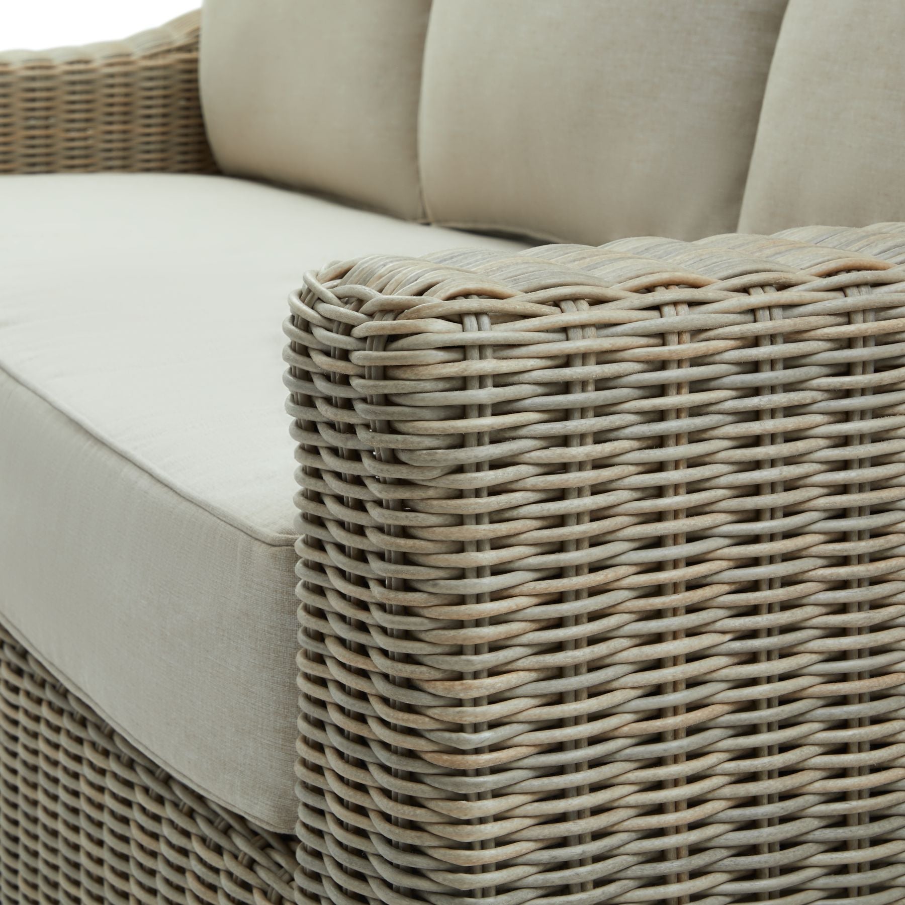 Elegant Outdoor Three Seater Sofa - Weatherproof Comfort - Darlington's Décor