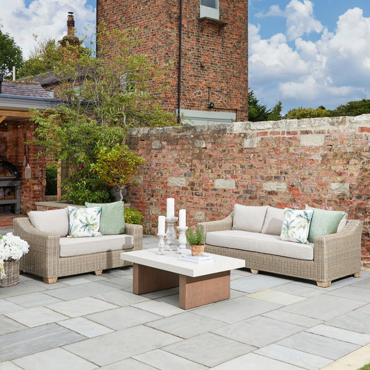 Elegant Outdoor Two Seater Sofa with Weather Resistance - Relax in Style - Darlington's Décor