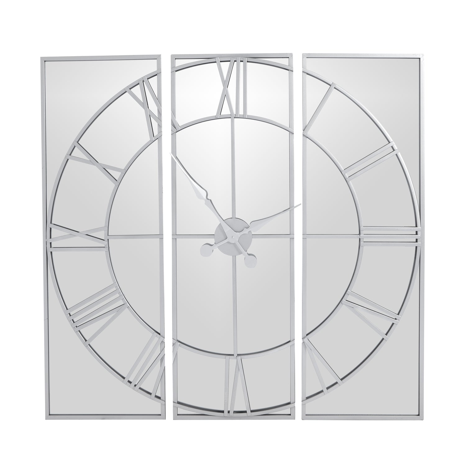 Celina Mirrored Wall Clock for Chic Home Décor - Darlington's Décor