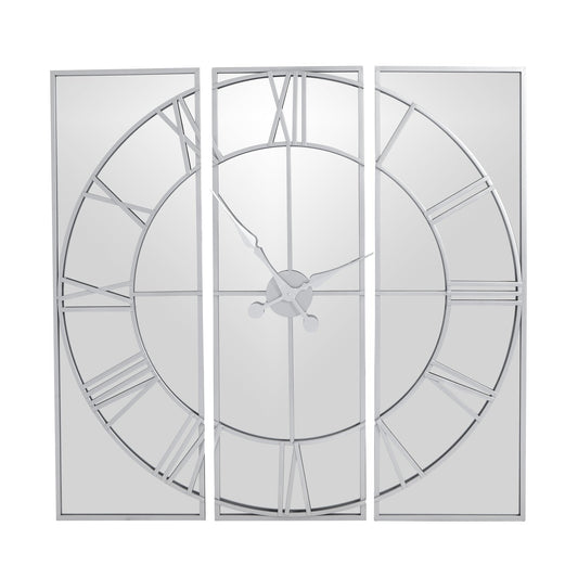 Celina Mirrored Wall Clock for Chic Home Décor - Darlington's Décor