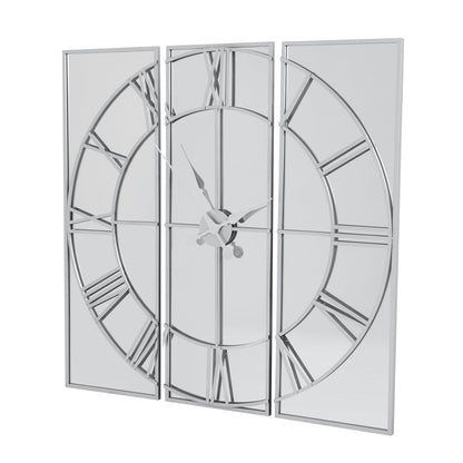 Celina Mirrored Wall Clock for Chic Home Décor - Darlington's Décor