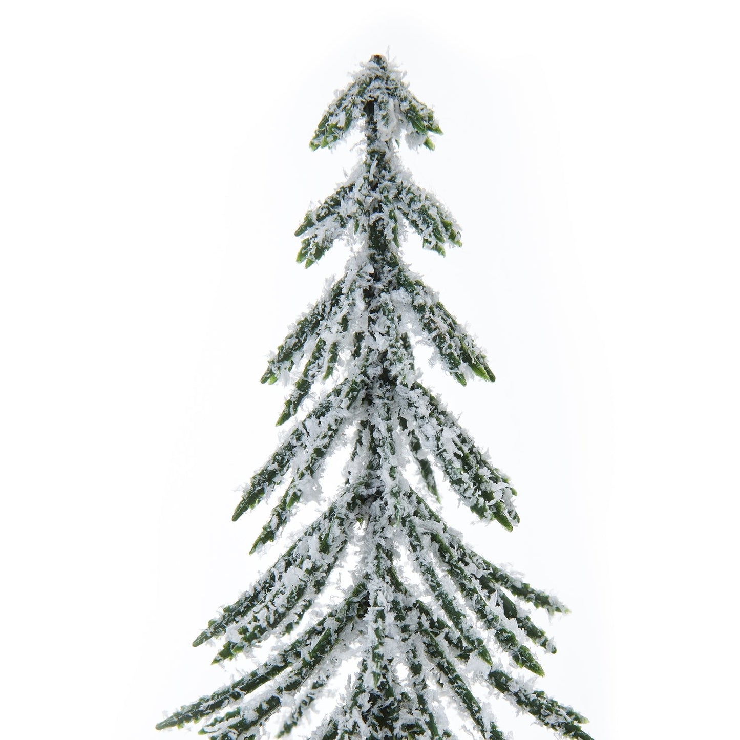 Charming Medium Snowy Spindle Tree In Wood Log - Darlington's Décor
