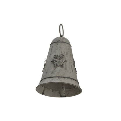 Charming Rustic Metal Hanging Bell With Snowflake Design - Darlington's Décor