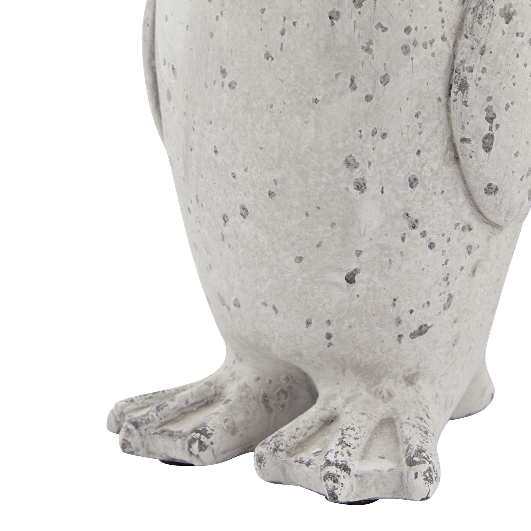 Charming Small Grey Stone Effect Penguin Statue Decor - Darlington's Décor