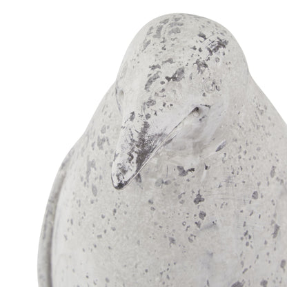 Charming Small Grey Stone Effect Penguin Statue Decor - Darlington's Décor
