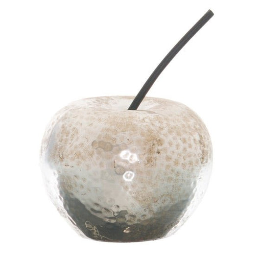 Charming Small Silver Apple Ornament for Elegant Decor - Darlington's Décor