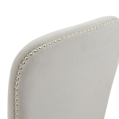 Elegant Cobham Grey Dining Chair with Luxurious Upholstery - Darlington's Décor