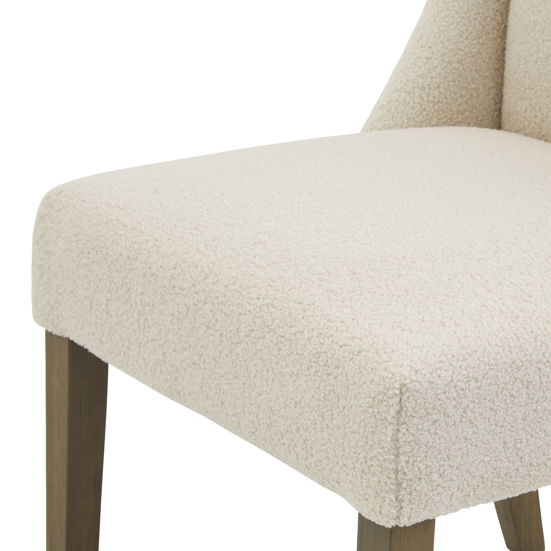 Elegant Compton Boucle Dining Chair with Luxurious Upholstery - Darlington's Décor