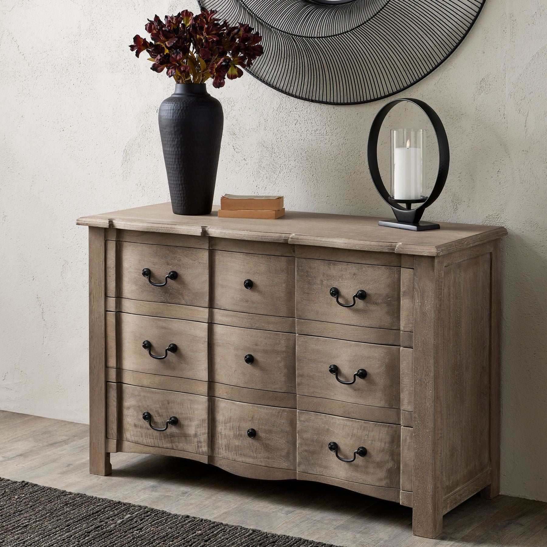 Elegant Copgrove Collection 3 Drawer Chest with Unique Design - Darlington's Décor