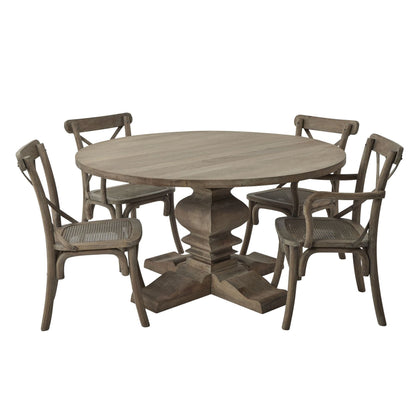 Elegant Copgrove Collection Round Pedestal Dining Table - Timeless Craftsmanship for Lasting Gatherings - Darlington's Décor