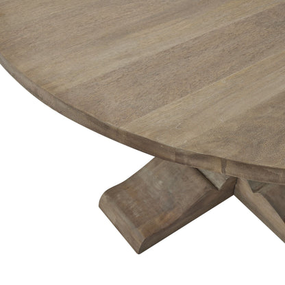 Elegant Copgrove Collection Round Pedestal Dining Table - Timeless Craftsmanship for Lasting Gatherings - Darlington's Décor