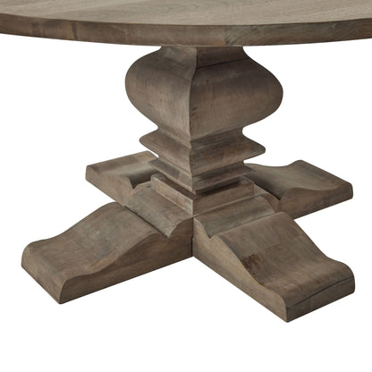 Elegant Copgrove Collection Round Pedestal Dining Table - Timeless Craftsmanship for Lasting Gatherings - Darlington's Décor