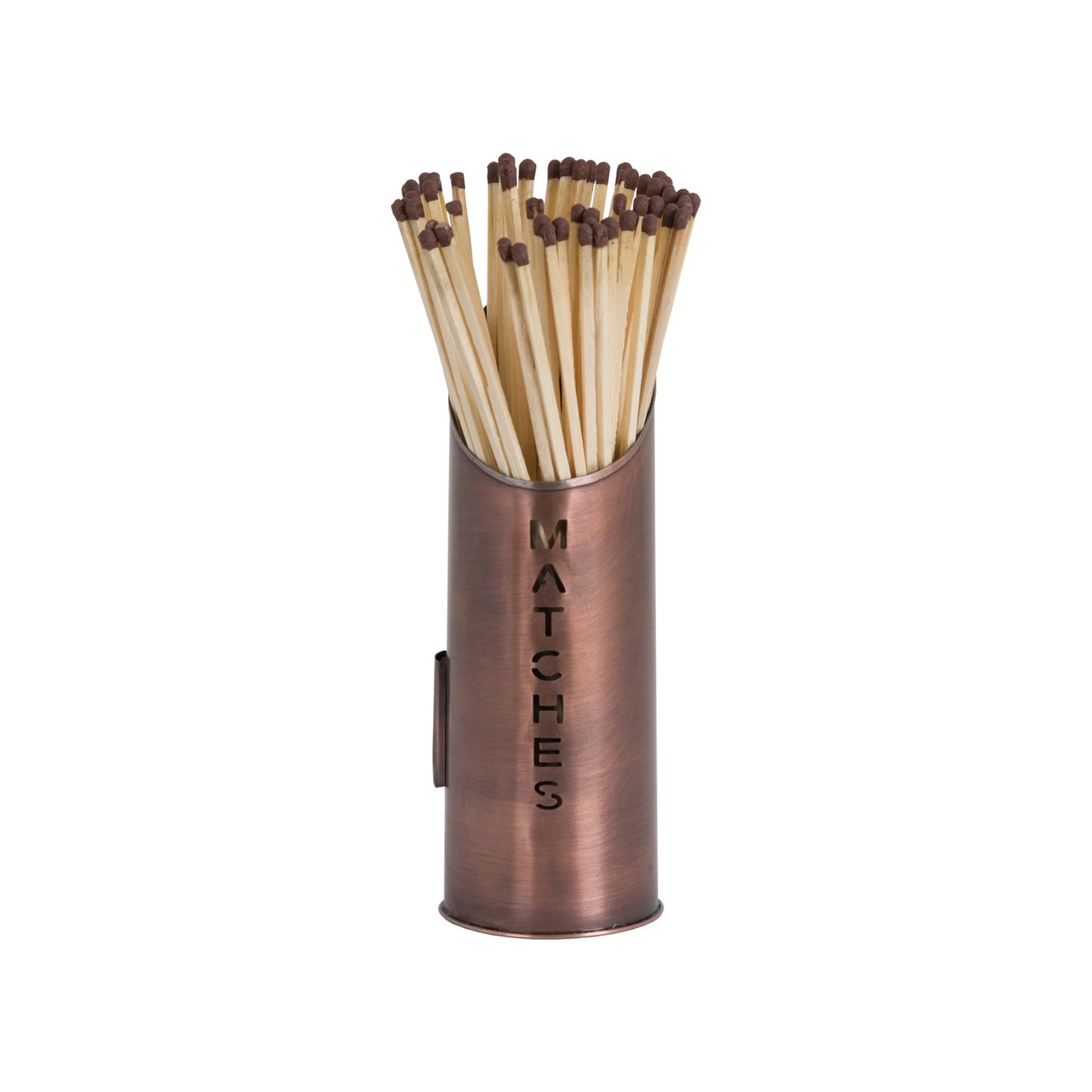 Copper Finish Logs And Kindling Buckets With Matchstick Holder - Darlington's Décor