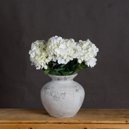 Darcy Antique White Vase: Timeless Greek Elegance - Darlington's Décor