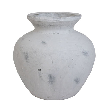 Darcy Antique White Vase: Timeless Greek Elegance - Darlington's Décor