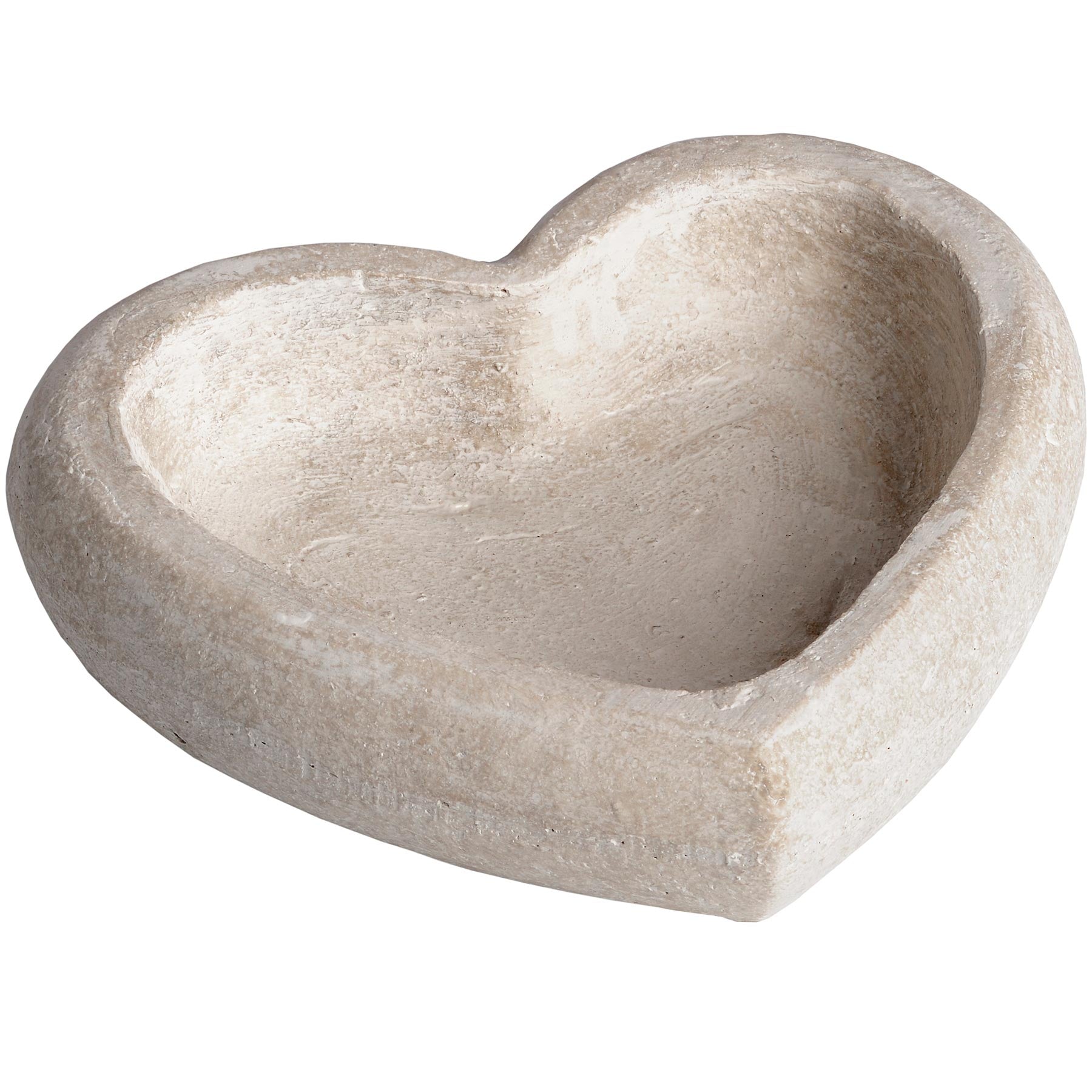 Deep Stone Heart Dish for Rustic Home Decor - Darlington's Décor
