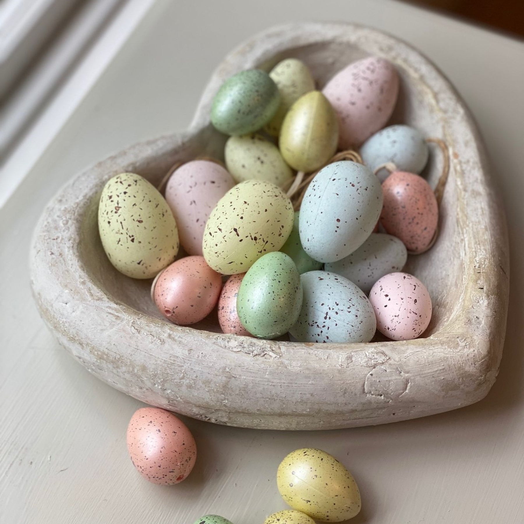 Deep Stone Heart Dish for Rustic Home Decor - Darlington's Décor