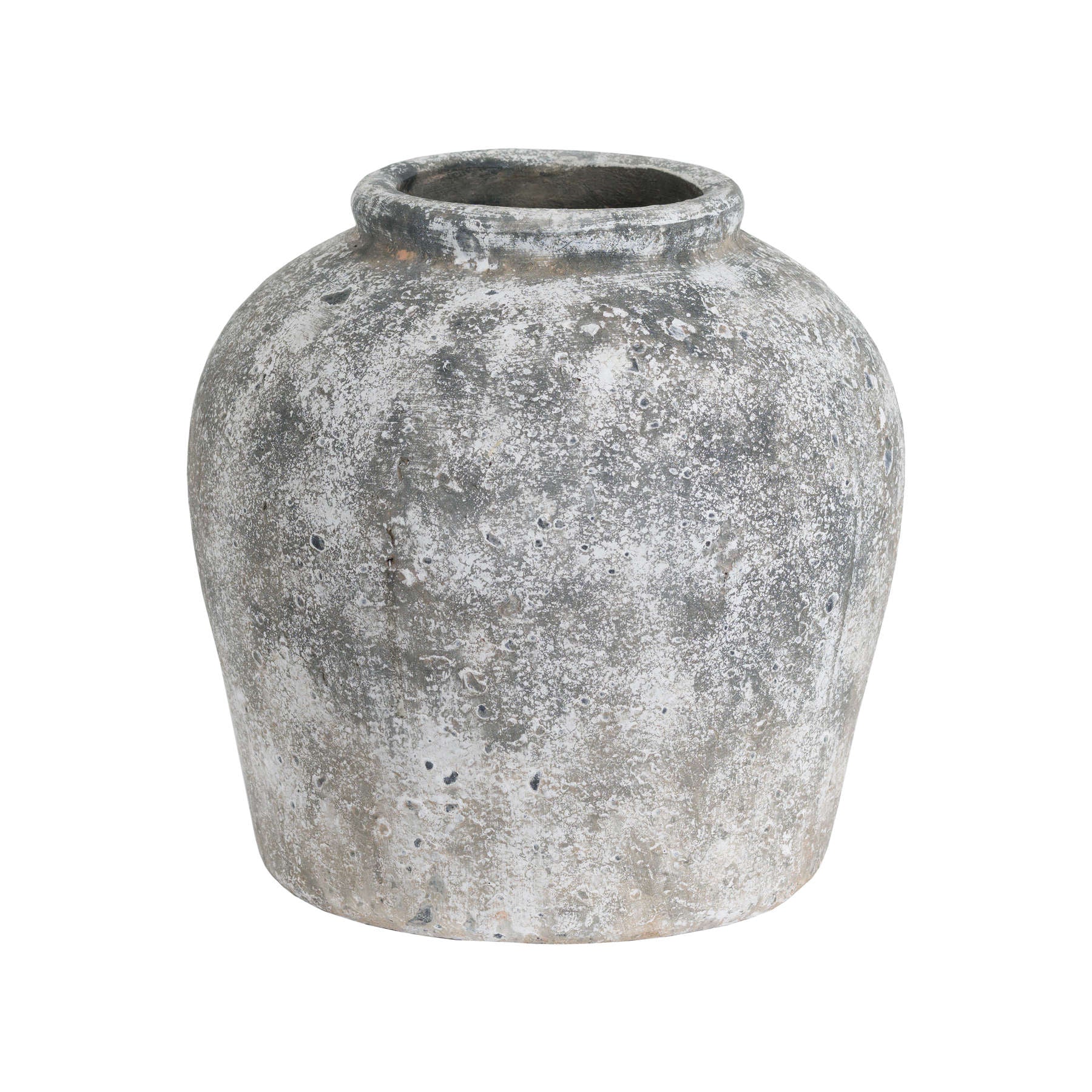 Elegant Aged Stone Ceramic Vase for Timeless Decor - Darlington's Décor