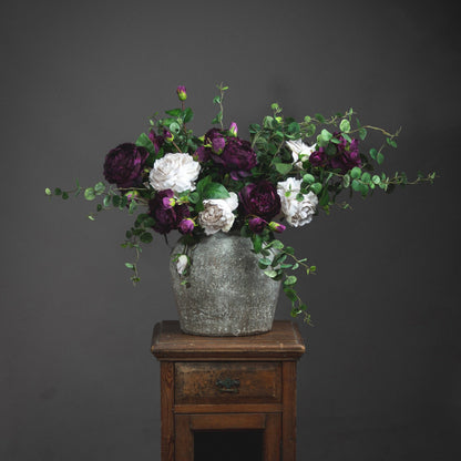 Elegant Aged Stone Ceramic Vase for Timeless Decor - Darlington's Décor