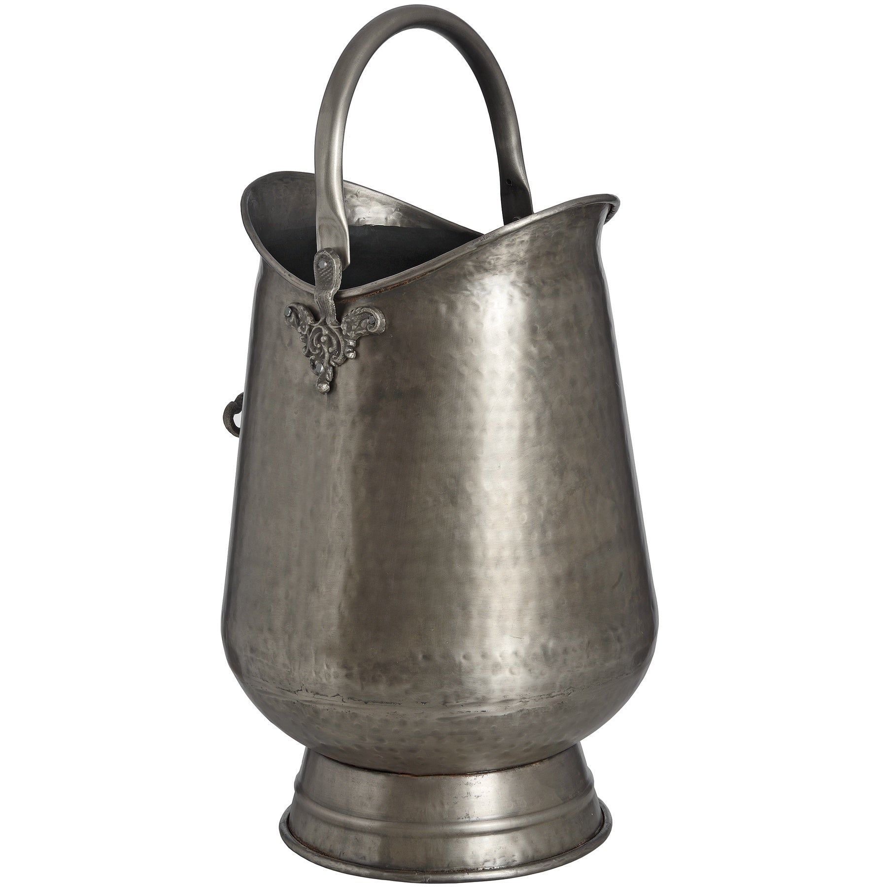 Elegant Antique Pewter Coal Bucket for Timeless Décor - Darlington's Décor