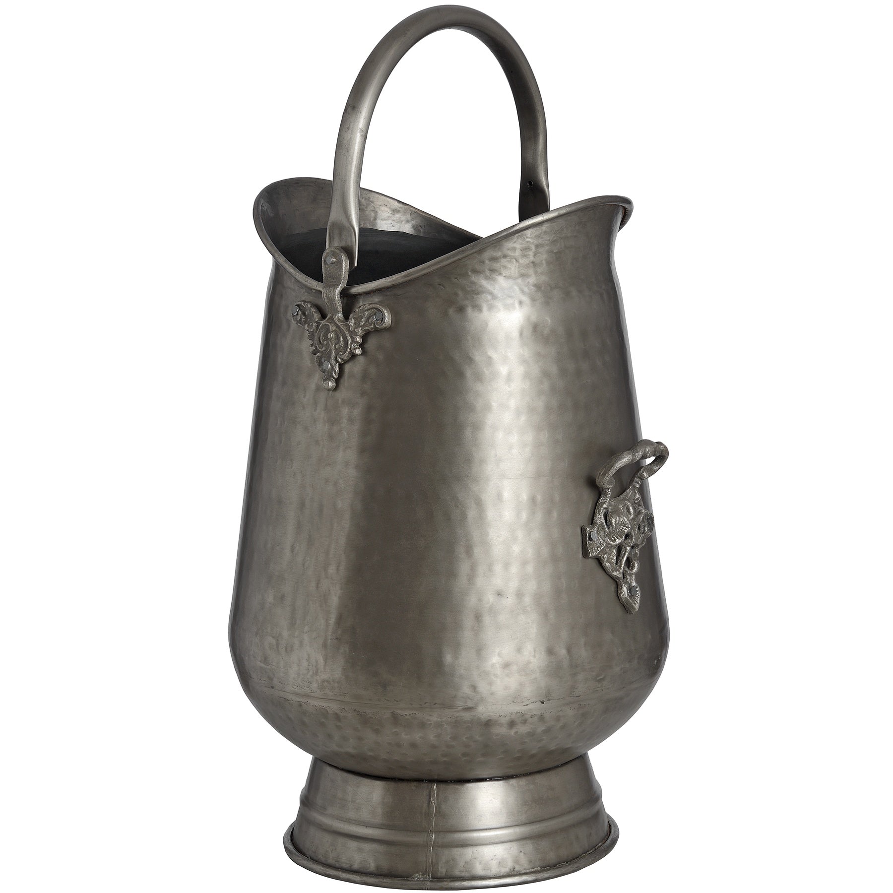 Elegant Antique Pewter Coal Bucket for Timeless Décor - Darlington's Décor