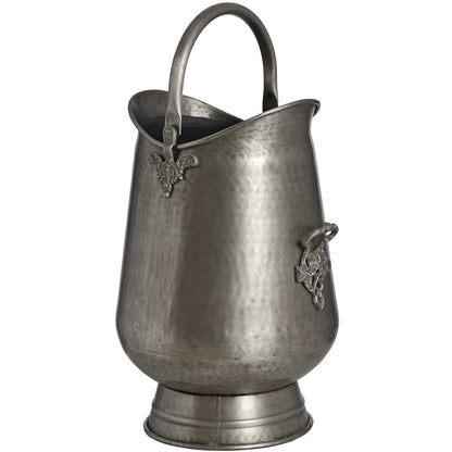 Elegant Antique Pewter Coal Bucket for Timeless Décor - Darlington's Décor