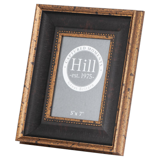 Elegant Black And Antique Gold Beaded 5X7 Photo Frame - Darlington's Décor