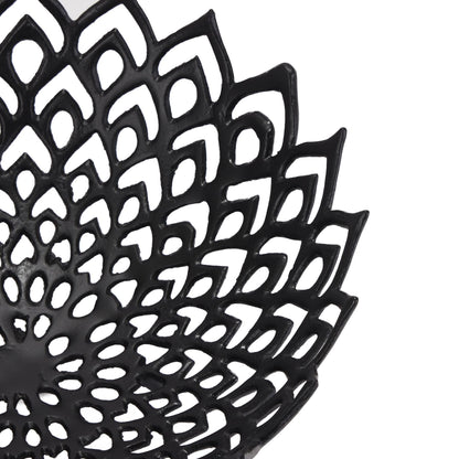 Elegant Black Cast Lattice Bowl for Stunning Displays - Darlington's Décor