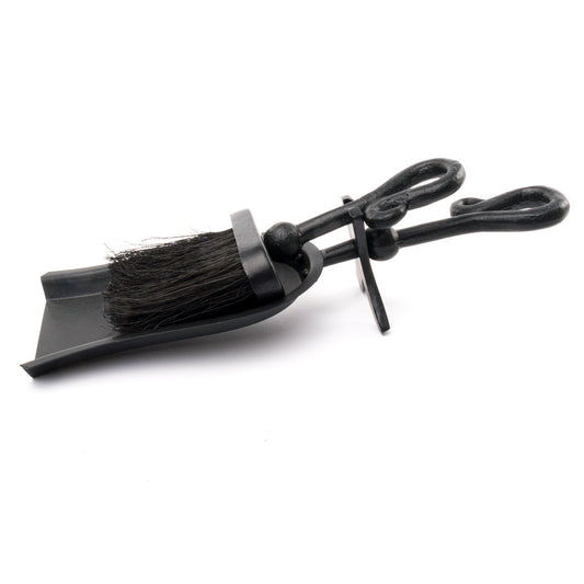 Elegant Black Crook Handled Hearth Tidy for Homes - Darlington's Décor