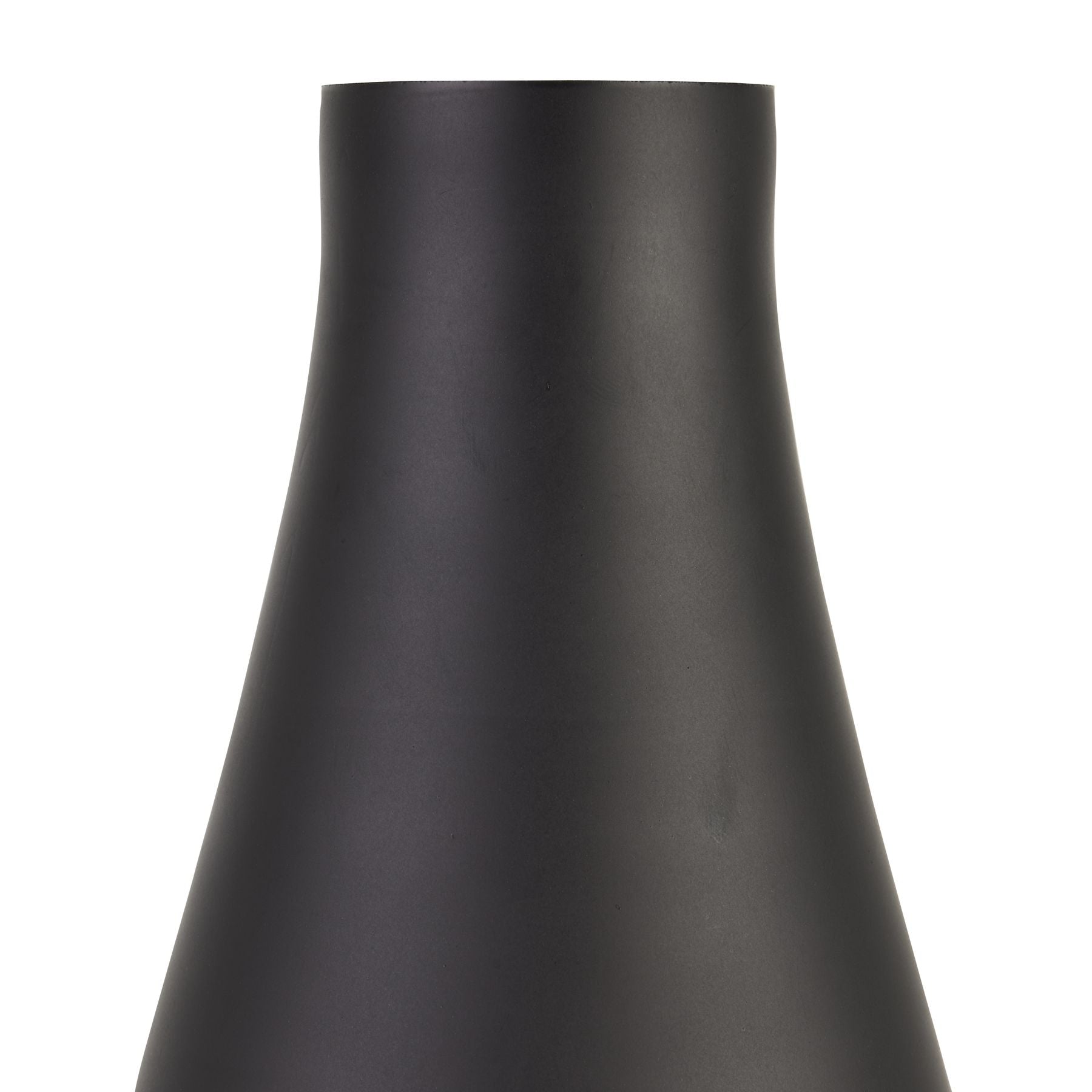 Elegant Black Tapered Tall Glass Vase for Modern Decor - Darlington's Décor