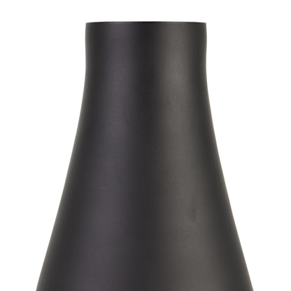 Elegant Black Tapered Tall Glass Vase for Modern Decor - Darlington's Décor