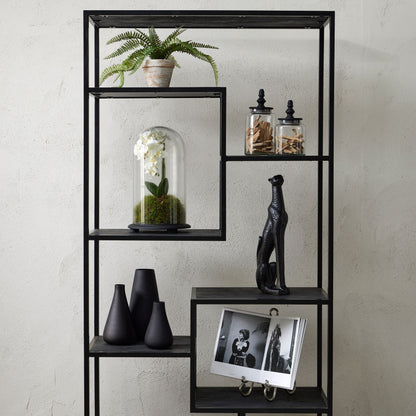 Elegant Black Tapered Tall Glass Vase for Modern Decor - Darlington's Décor