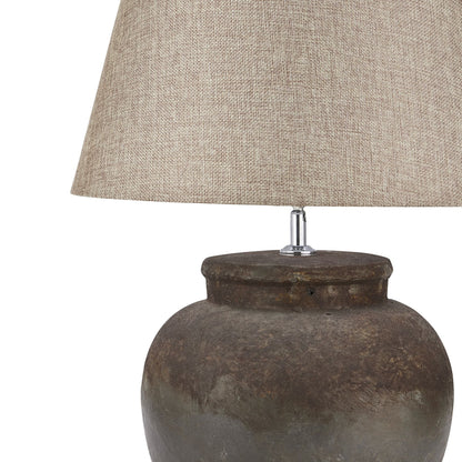 Elegant Castello Aged Stone Ceramic Table Lamp Decor - Darlington's Décor