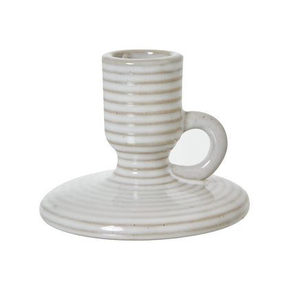 Elegant Ceramic Taper Candle Holder With Handle Design - Darlington's Décor