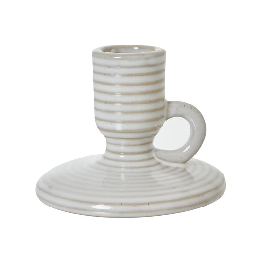 Elegant Ceramic Taper Candle Holder With Handle Design - Darlington's Décor
