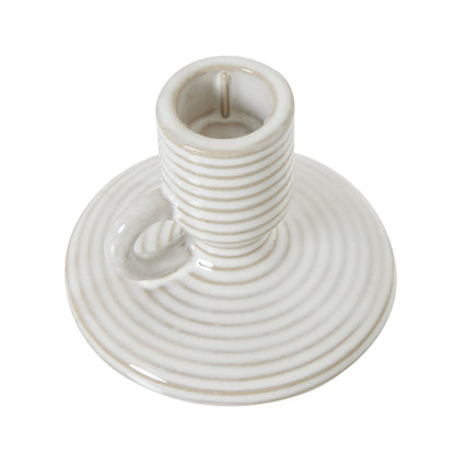 Elegant Ceramic Taper Candle Holder With Handle Design - Darlington's Décor